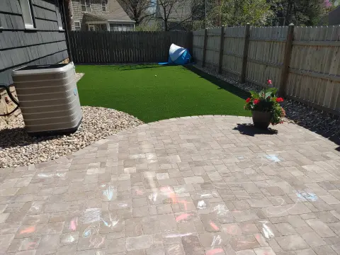 Patio and turf